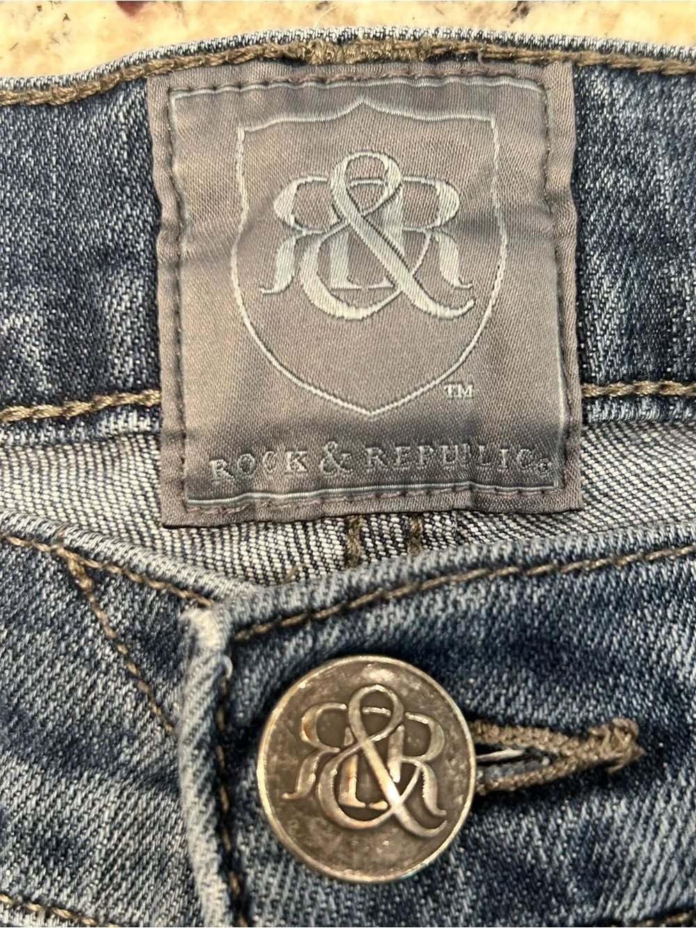 Rock & Republic Straight Leg Fade Wash Men’s Jeans 32x32 RN130273 Casual Denim